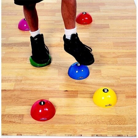 Sportime Sportime 1004570 Step-N-Stones Numbered Walk-On Dome; Set - 6 1004570